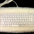 Cool Keyboard Decorated with Cat Fur