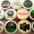 Tasty Video Game Logo Cupcakes