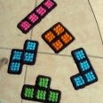 Cross Stitch Tetris Magnets