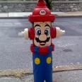 Awesome Super Mario Fire Hydrant Art