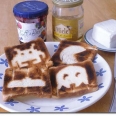 Retro Gaming Characters on Toast Look Cute!