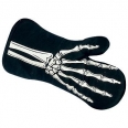 Glow In the Dark Skeleton Apron And Mittens Make A Spooky Pie