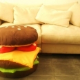 Hamburger Cushions Design are Ideal for Couch Potatoes