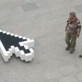 Computer Mouse Cursor GPS Bench Design: Digital Moves in the Real World