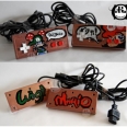 Custom Painted NES Controllers Starring Mario and Luigi