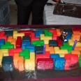 A Tetris Cake with an Overdose of Colorful Blocks!