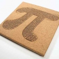 Pi Symbol Cork Trivet