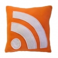 Soft RSS Icon Pillow for Tired Geeks!