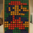 Amazing Rubik's Cube Super Mario Brothers Mosaic Art