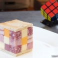 Puzzle Delicacy: Rubik's Cube Sandwich