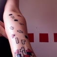 Cool Tetris Tattoo Blocked My Hand!