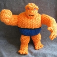 Knitted Dolls of Incredible Hulk and The Thing