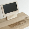 Wooden Computer Art Table for the Eco-Friendly