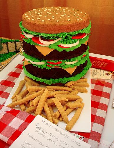 hamburger-cake