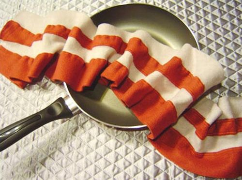 bacon food scarf