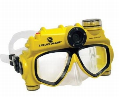 underwater digital camera mask