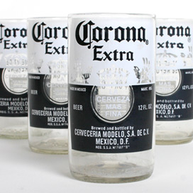 corona beer bottle glasses
