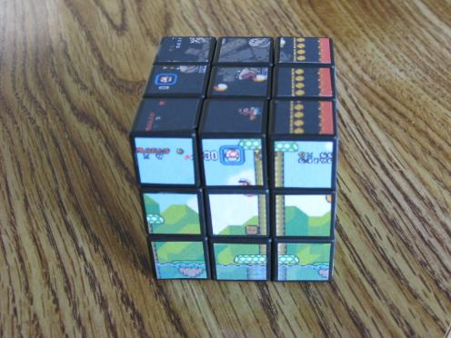new super mario bros rubiks cube game
