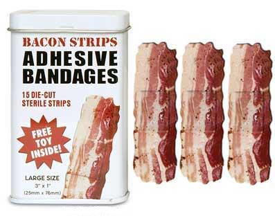 bacon strips band aids