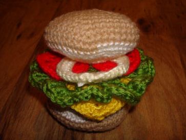 best hamburger crochet art