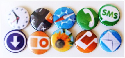 cool iphone icons buttons set