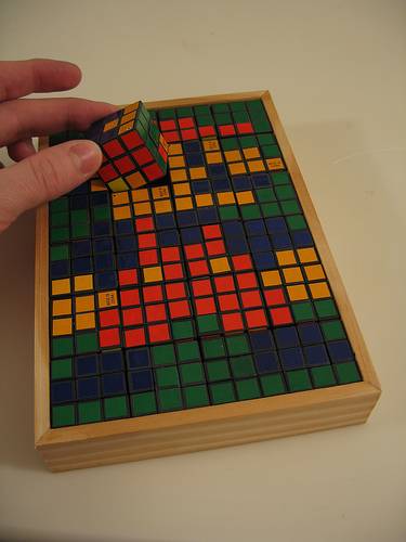 new rubiks cube super mario brothers mosaic