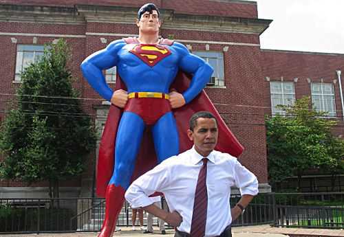 barack obama superman politics