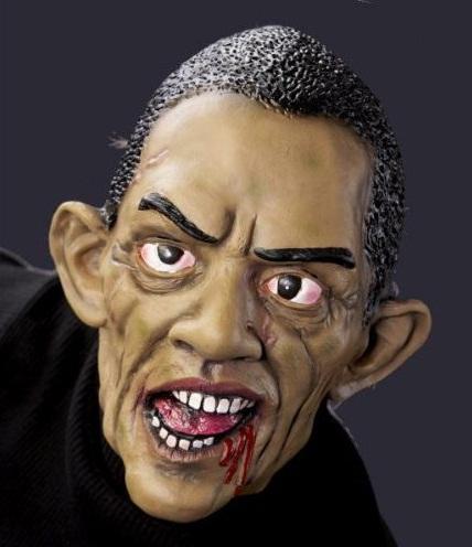 barack obama zombie halloween mask
