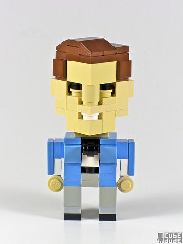 a team faceman lego character