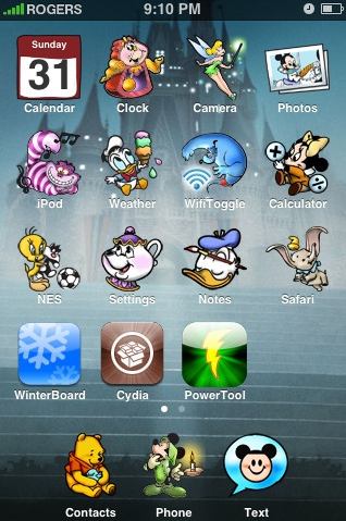 disney iphone icons theme