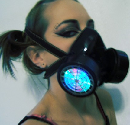 led gas halloween mask