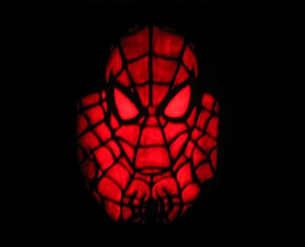 new spiderman pumpkin