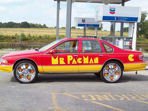 pacman car side view