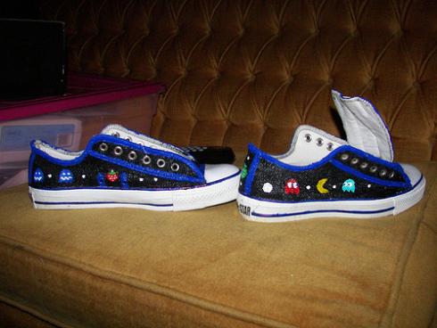 cool pacman converse shoes