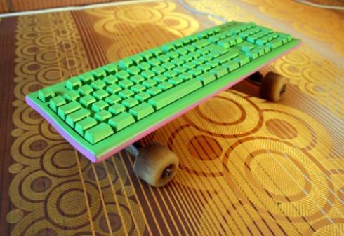 skateboard computer keyboard