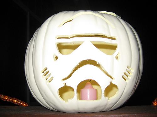 star wars stormtrooper pumpkin face