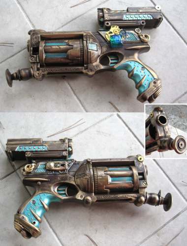 Nerf Maverick Steampunk Gun