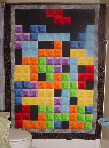 cool tetris quilt design