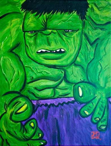 hulk picasso drawing