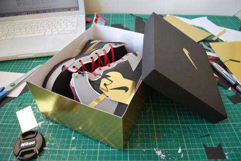 papercraft nike shoes