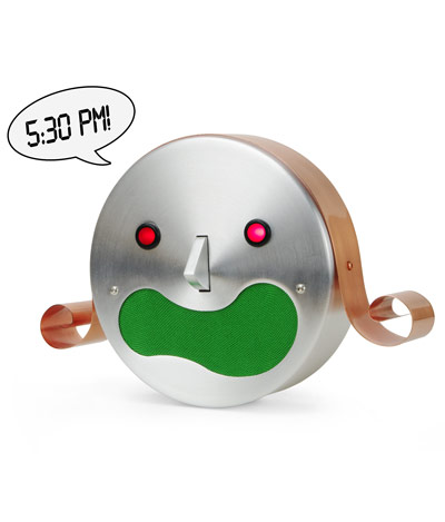 talking robot alarm clock kim