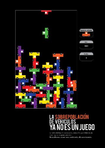 tetris car design poster