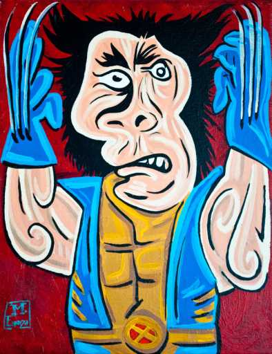 wolverine picasso drawing