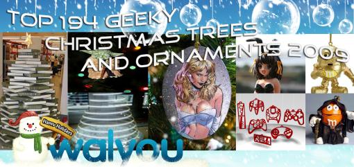 geeky christmas trees decorations ornaments 2009