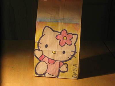 hello kitty lunch bag art