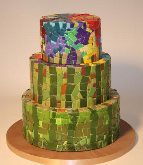 mosaic cake