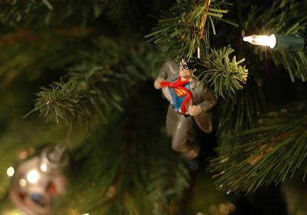 superman christmas ornament