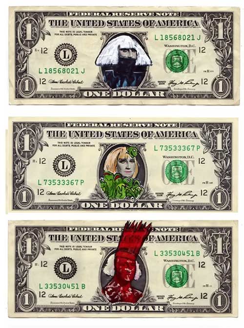 Image result for lady gaga dollar bills