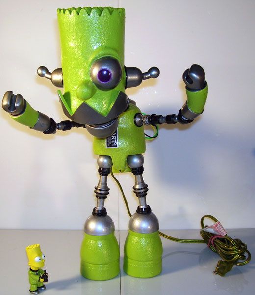 cool bart simpson robot design