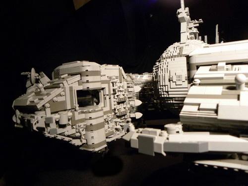 star wars lego art droid ship